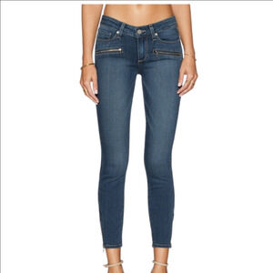 Paige Low-Rise Jane Zip Crop Medium Wash Jeans Size 26